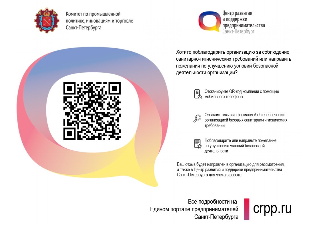 QR-коды о стандарте безопасной деятельности для противодействия COVID-19
