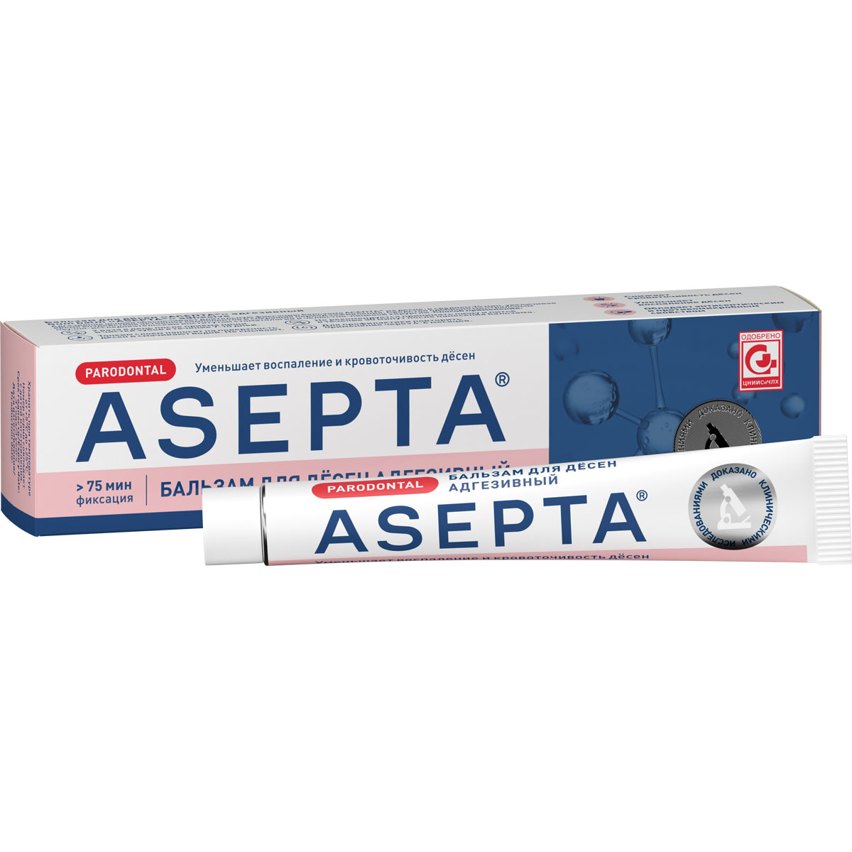 ASEPTA<sup>®</sup> адгезивный бальзам для десен